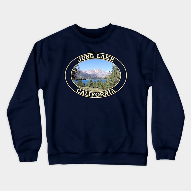 June Lake and Eastern Sierra Nevada Mountains at June Lake, California Crewneck Sweatshirt by GentleSeas